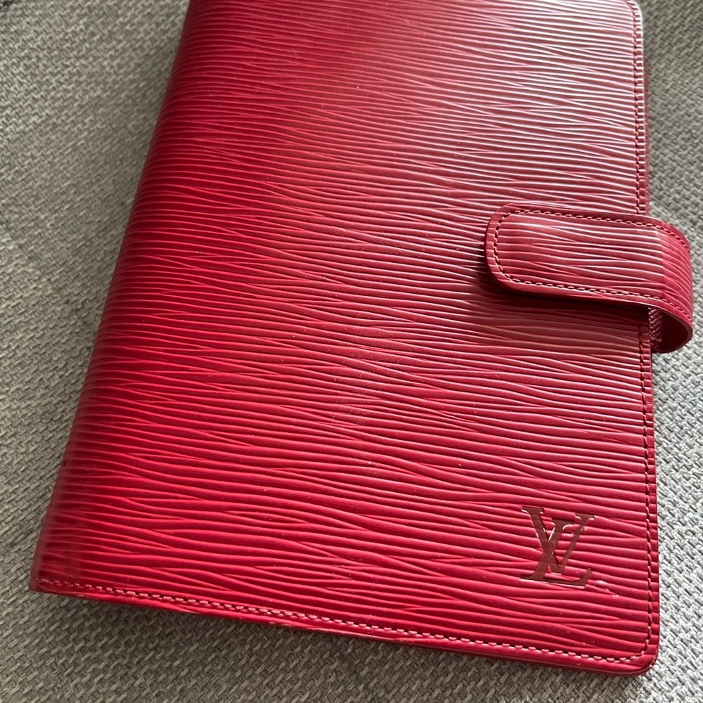Louis Vuitton Agenda Red Epi Leather